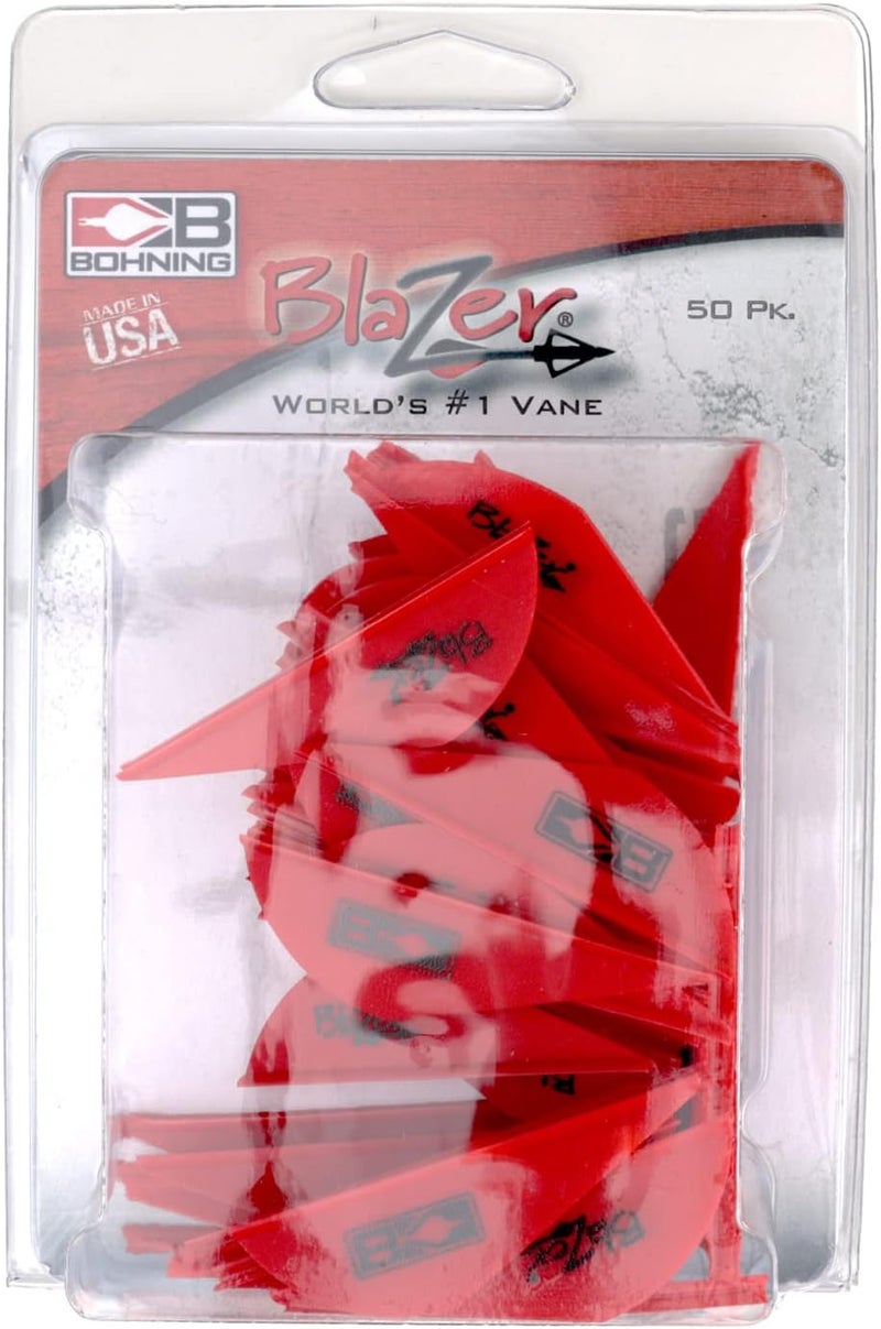 Bohning Blazer® Vane, 2” Hunting, 3D, Vane, Red, 50pk - Image 2